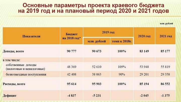 В правительстве Алтайского края обсудили бюджет на 2019 год Фото №1