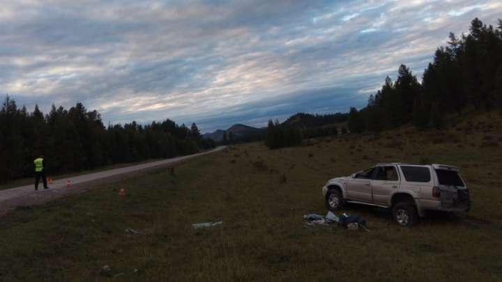 ДТП с «перевертышем» произошло в Горном Алтае Фото №1