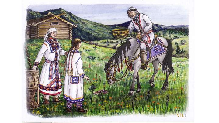 Ленивая бабушка и мальчик на луне. Что такое кумандинские сказки Фото №3