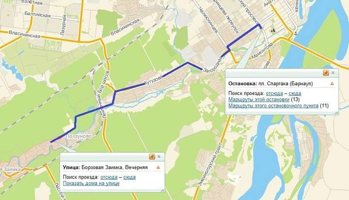 В Барнауле запускают новый маршрут до Борзовой Заимки Фото №1