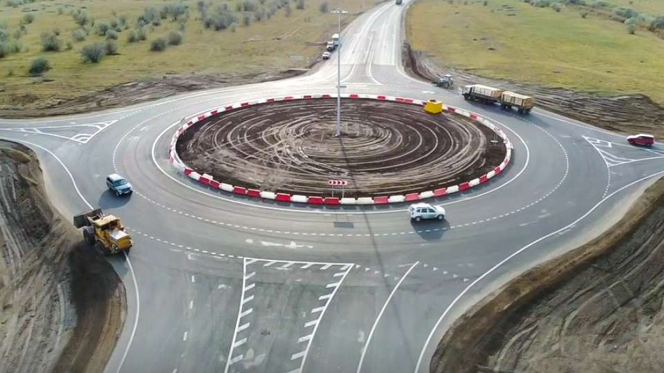 Кольцевая развязка появилась на въезде в Рубцовск Фото №1
