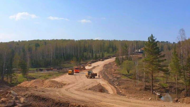 Дорогу за 480 млн рублей строят в Алтайском крае Фото №1