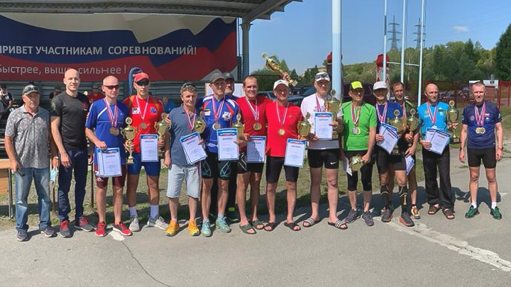 В Алтайском крае состоялся летний чемпионат по биатлону среди ветеранов. Фото №1