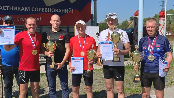 В Алтайском крае состоялся летний чемпионат по биатлону среди ветеранов. Фото №4