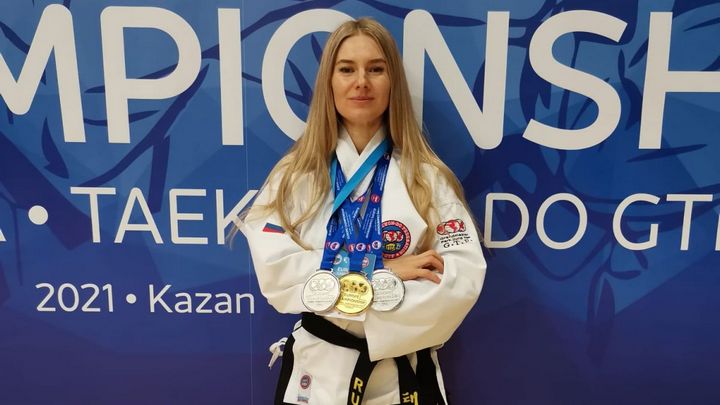 Людмила Ушакова из Барнаула стала чемпионкой и дважды серебряной призеркой ЧЕ по тхэквондо Фото №1