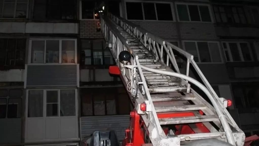 В барнаульском поселке Новосиликатный пожарные спасли от огня 83 человека Фото №1