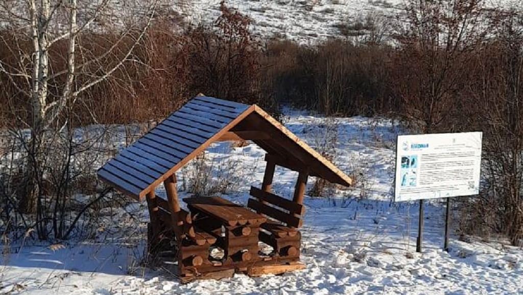 На зимнем Лебедином заказнике появились места для отдыха Фото №1