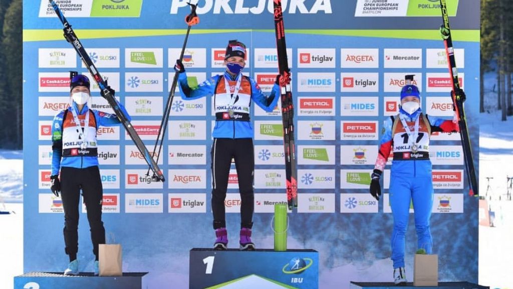 Алтайская биатлонистка Анастасия Гришина взяла бронзу на юниорском чемпионате Европы Фото №1