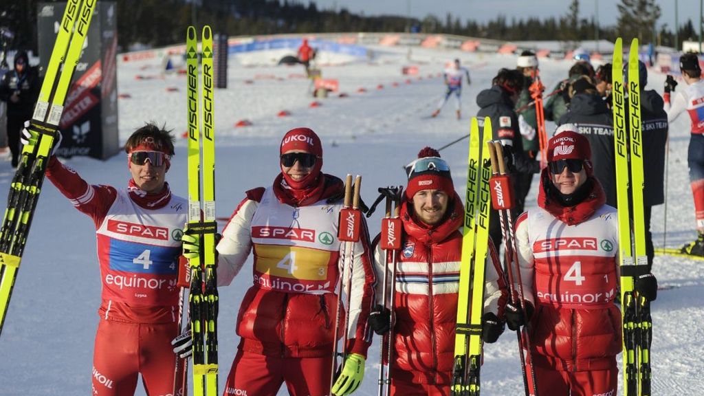Никита Денисов в составе российского квартета стал чемпионом лыжной эстафеты на первенстве мира Фото №1