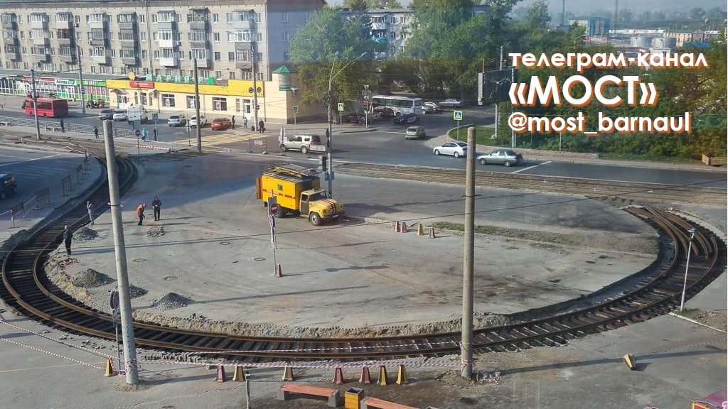 Что нового на мосту: в Барнауле продолжается строительство разворотного трамвайного кольца Фото №3