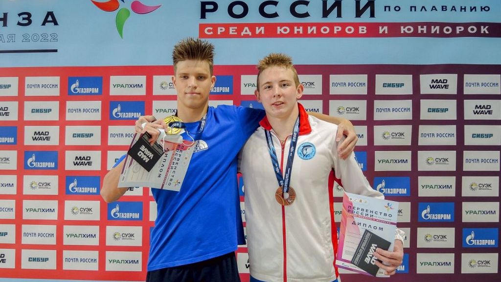 Глеб Власов стал бронзовым призером первенства России по плаванию Фото №1
