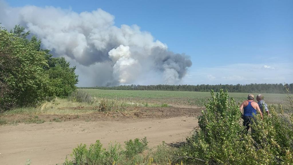 Пожар в Михайловском районе удалось локализовать Фото №1