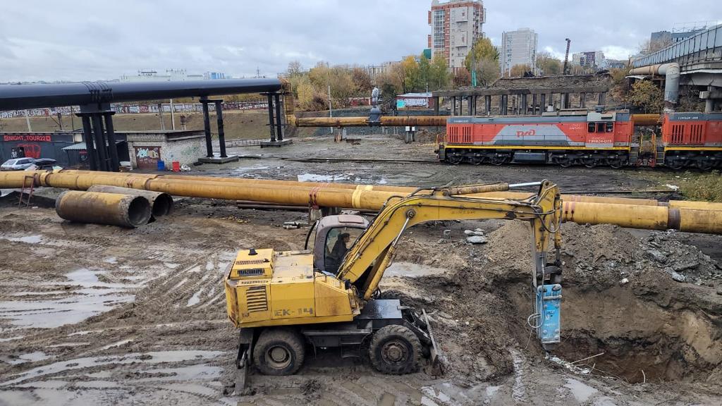 В Барнауле подготавливают буронабивные сваи для опор моста на проспекте Ленина Фото №3