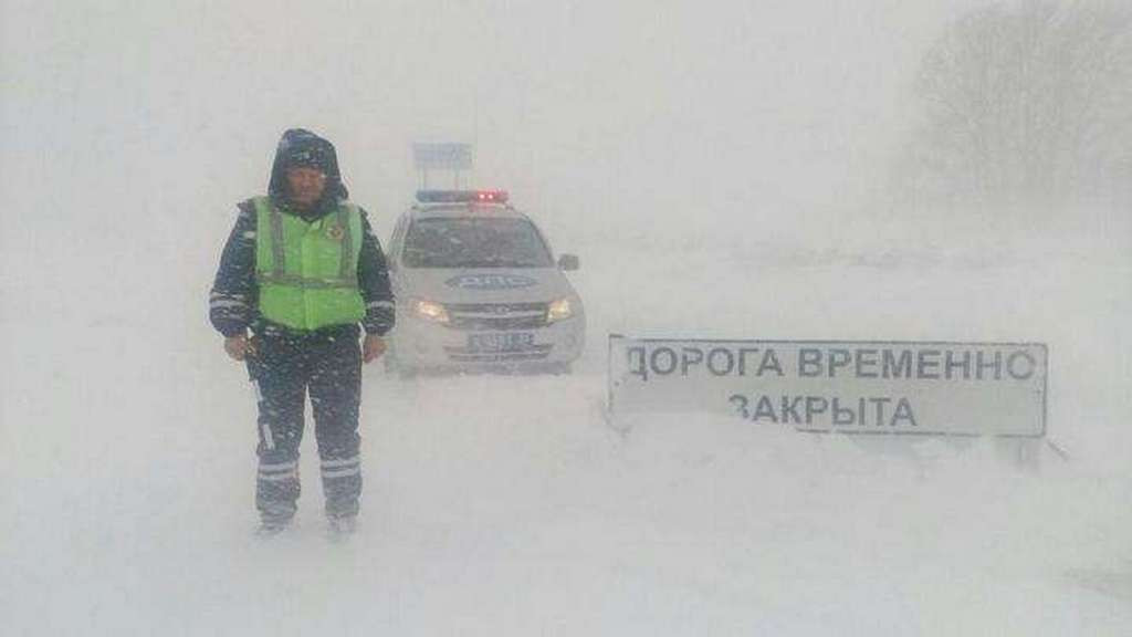 В Алтайском крае из-за плохой видимости и снегопада закрыли три трассы Фото №1