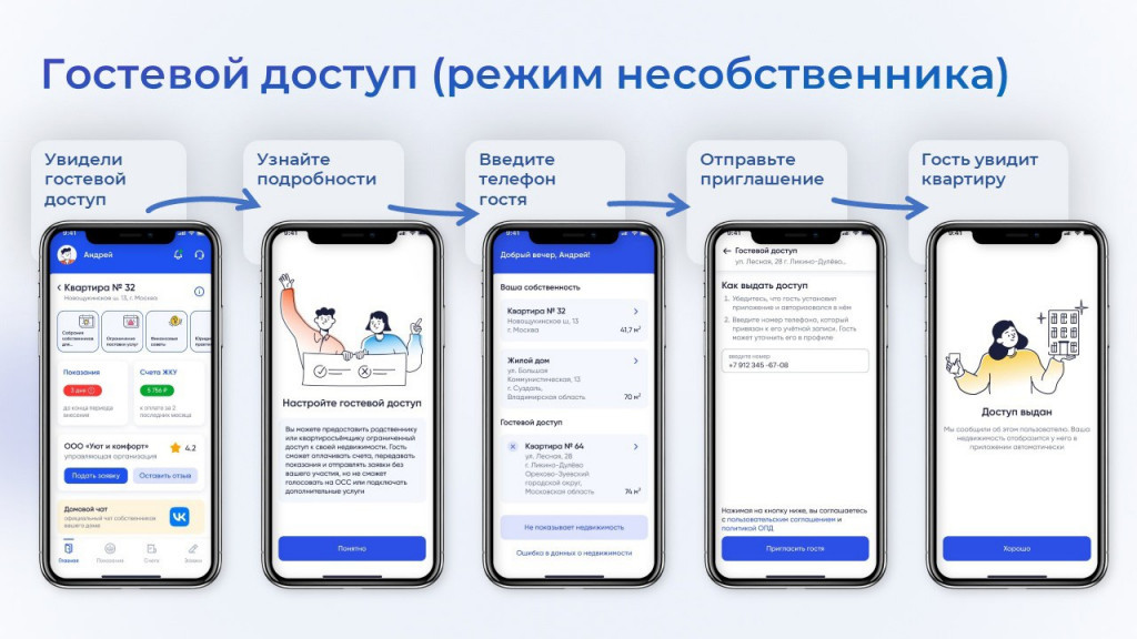 Гостевой доступ появился в мобильном приложении «Госуслуги. Дом» Фото №1